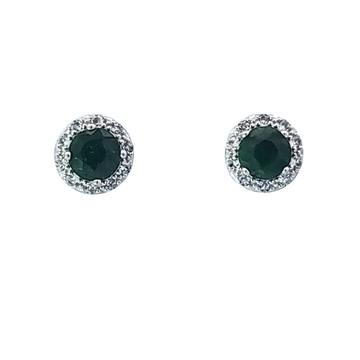 Sterl. S.- Gold filled Ear w/ Dia/Gem